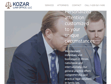 Tablet Screenshot of kozarlawoffice.com